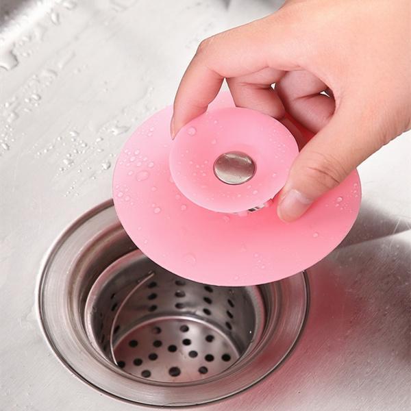 1163 Creative 2-in-1 Silicone Sewer Sink Sealer Cover Drainer (multicolour) 1163 Creative 2-in-1 Silicone Sewer Sink Sealer Cover Drainer (multicolour)